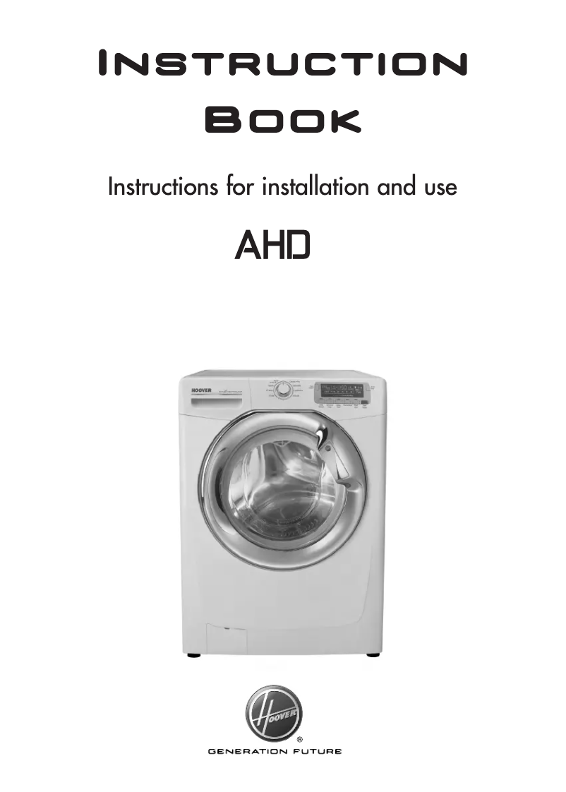 Page n°1 - Manuel utilisateur Hoover AHD 1410D/1-80