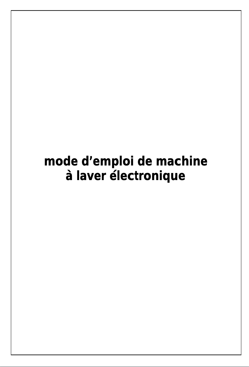 Page n°1 - Manuel utilisateur Bellavita LFT 1006 BKV