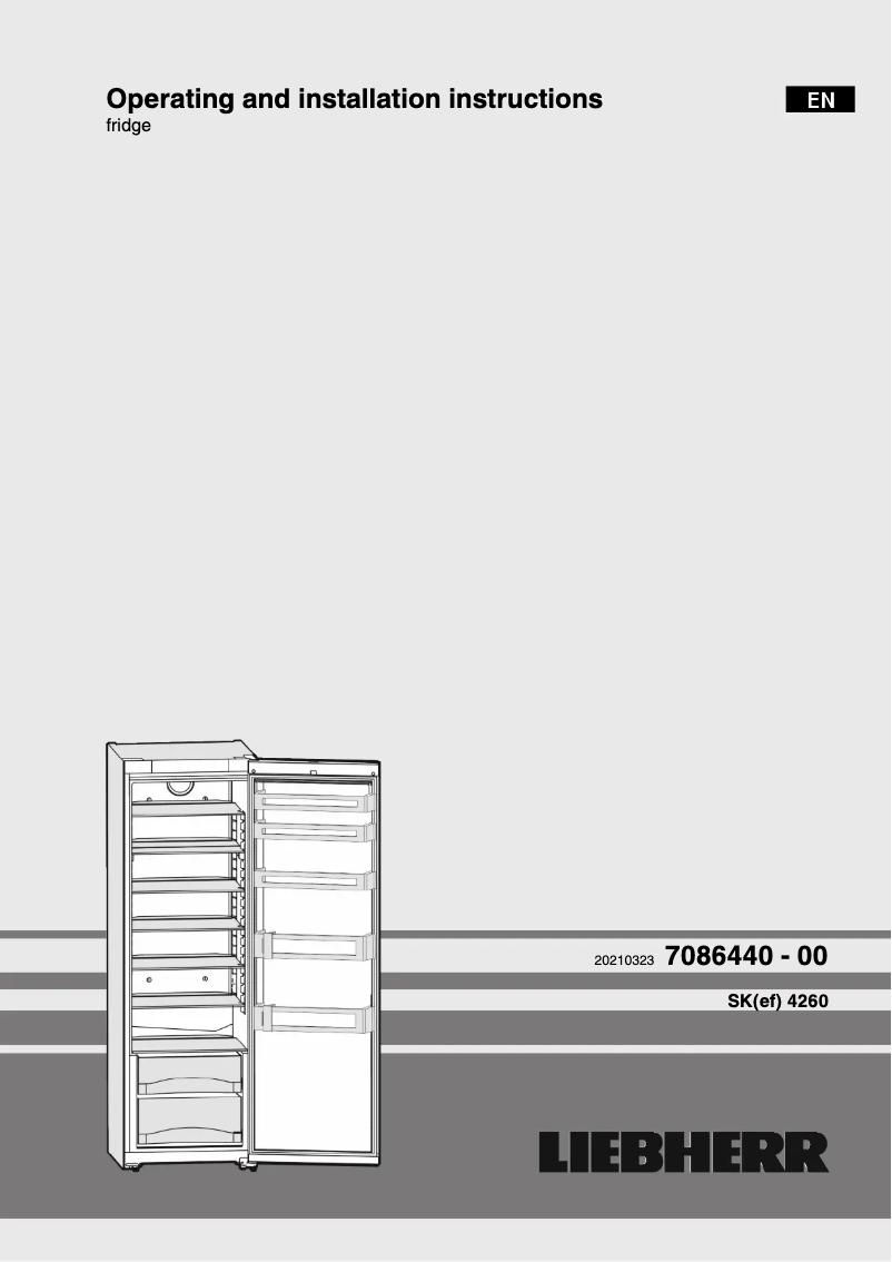 Image de la première page du manuel de l'appareil SKef 4260 Comfort