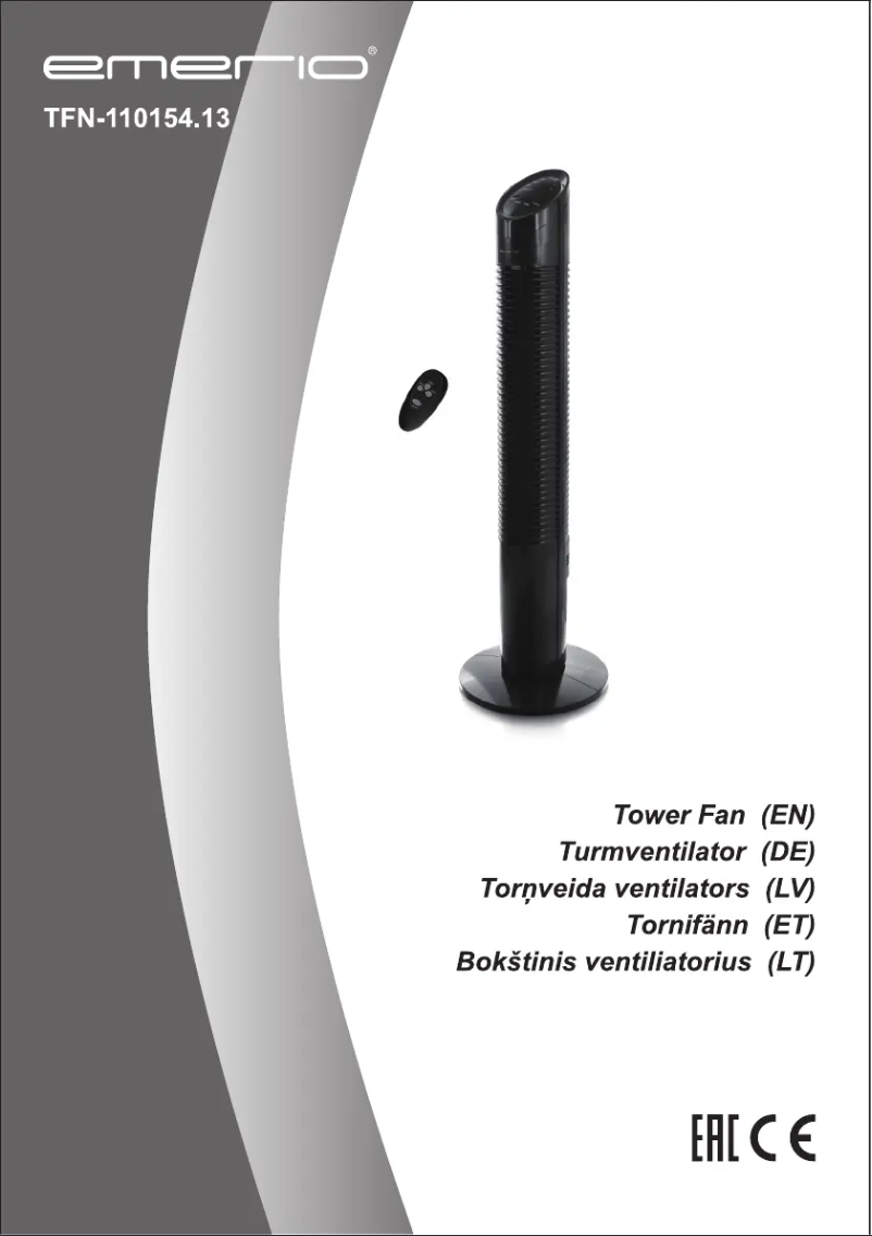 Page 1 de la notice Manuel utilisateur Emerio TFN-110154.13