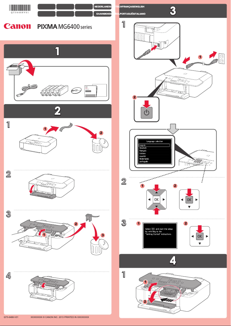 Page 1 de la notice Manuel utilisateur Canon PIXMA MG6410