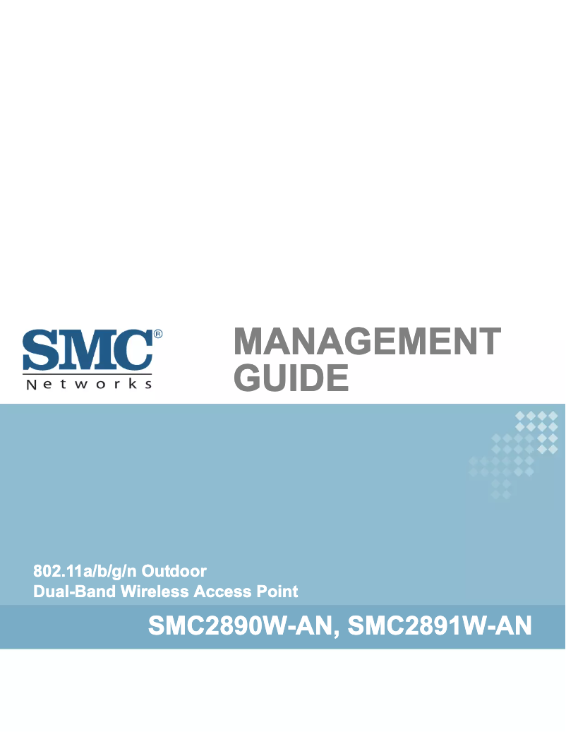 Page 1 de la notice Manuel utilisateur SMC EliteConnect 2891W-AN