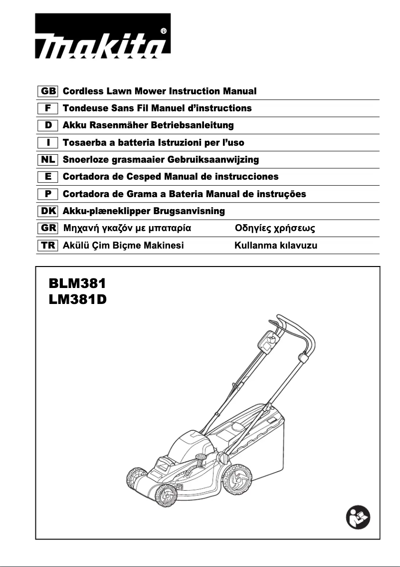 Page n°1 - Manuel utilisateur Makita BLM381