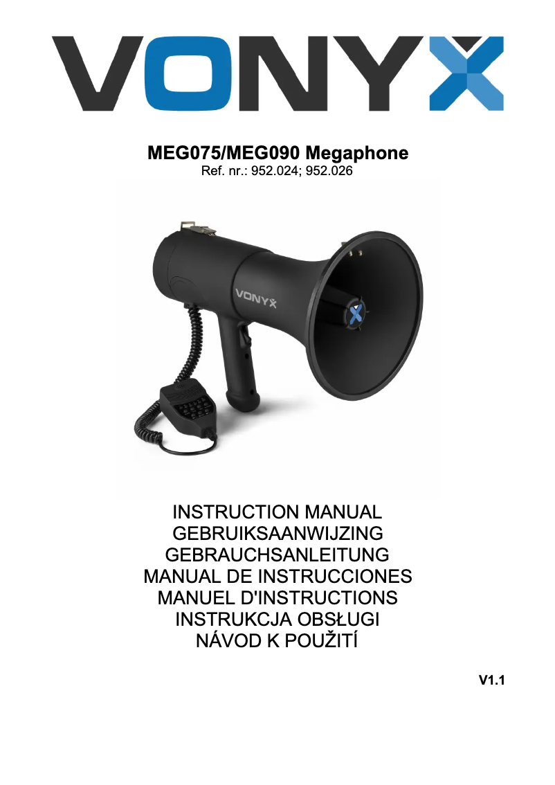 Image de la première page du manuel de l'appareil MEG075