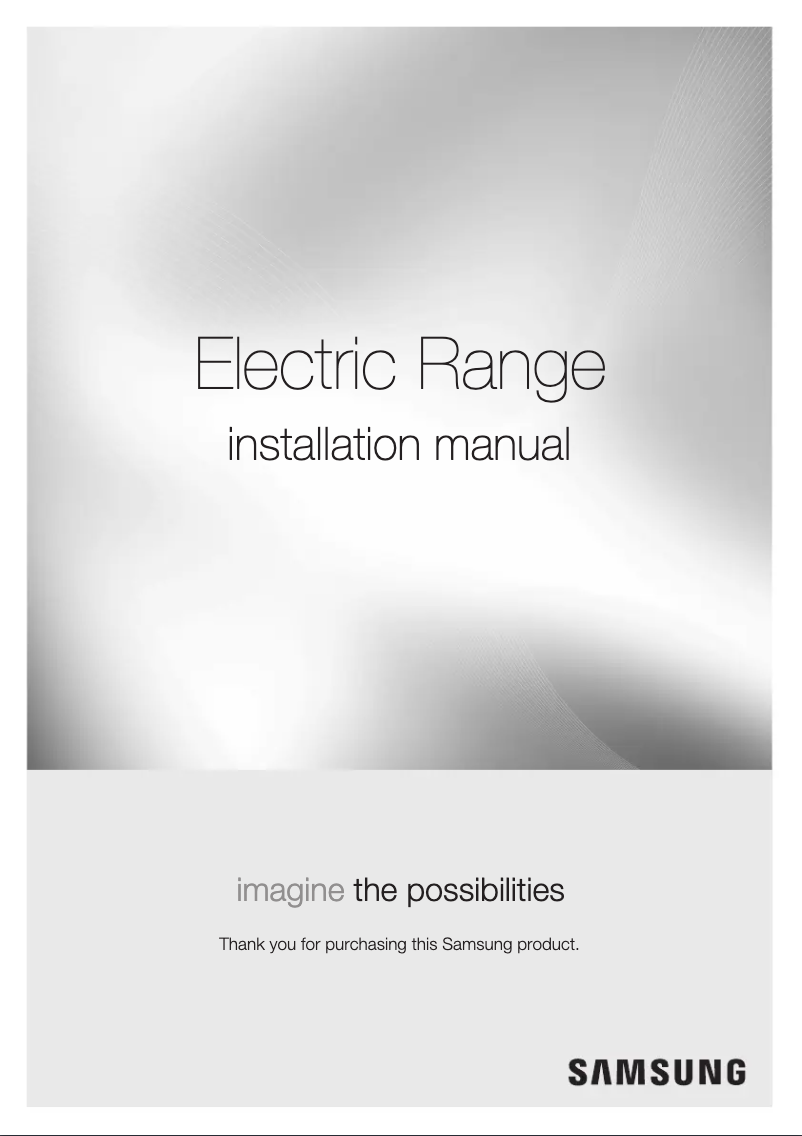 Page 1 de la notice Guide d'installation Samsung NE58K9850WS