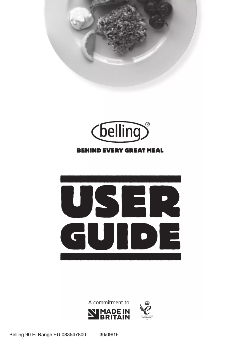 Page n°1 - Manuel utilisateur Belling Cookcentre 90 Ei