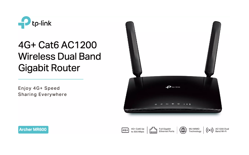 Page 1 de la notice Fiche technique TP-Link Archer MR600