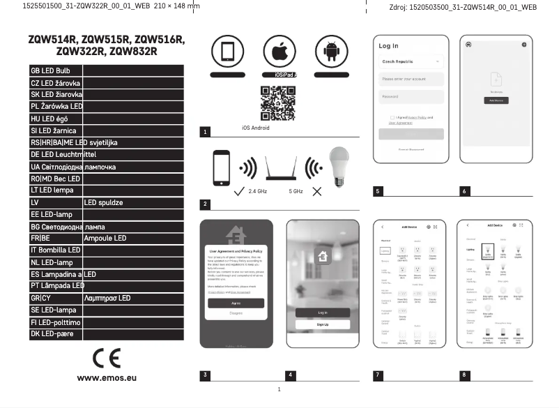 Image de la première page du manuel de l'appareil ZQW322R
