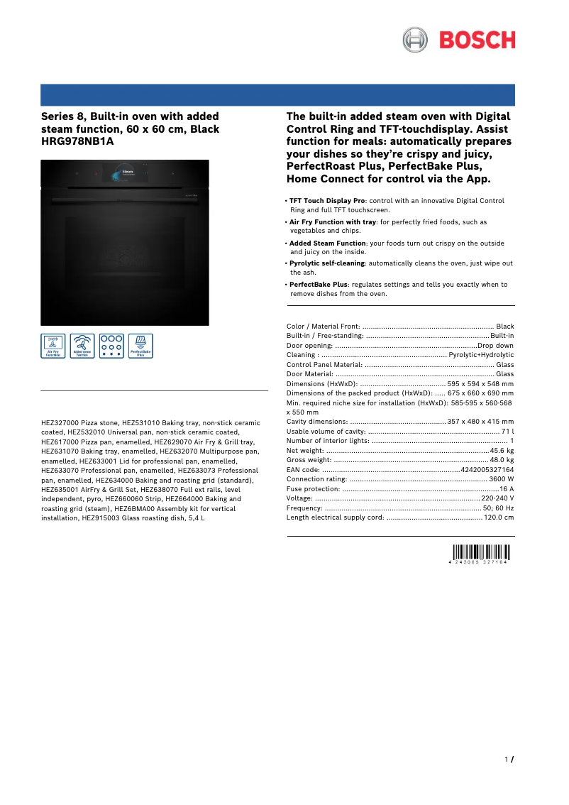 Image de la première page du manuel de l'appareil HRG978NB1A