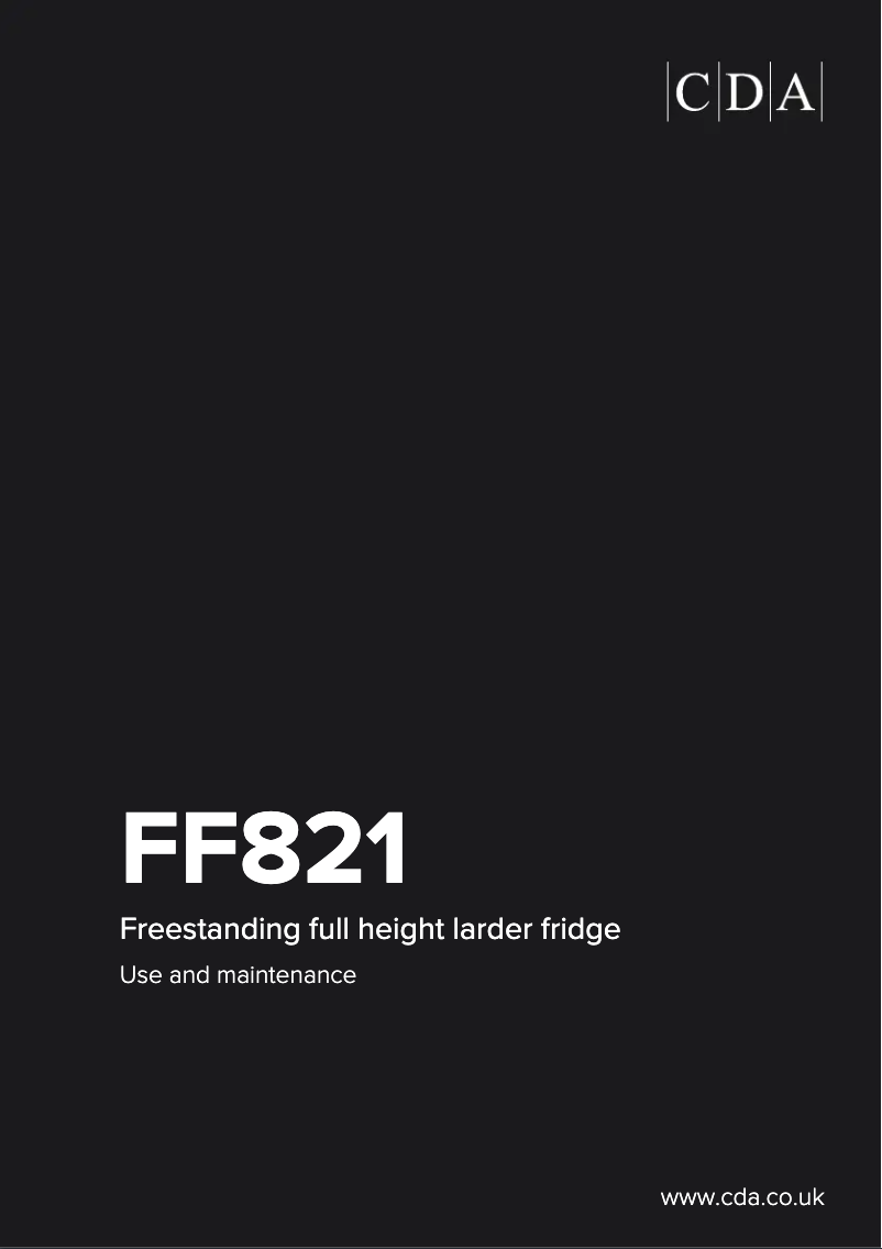 Image de la première page du manuel de l'appareil FF821SC