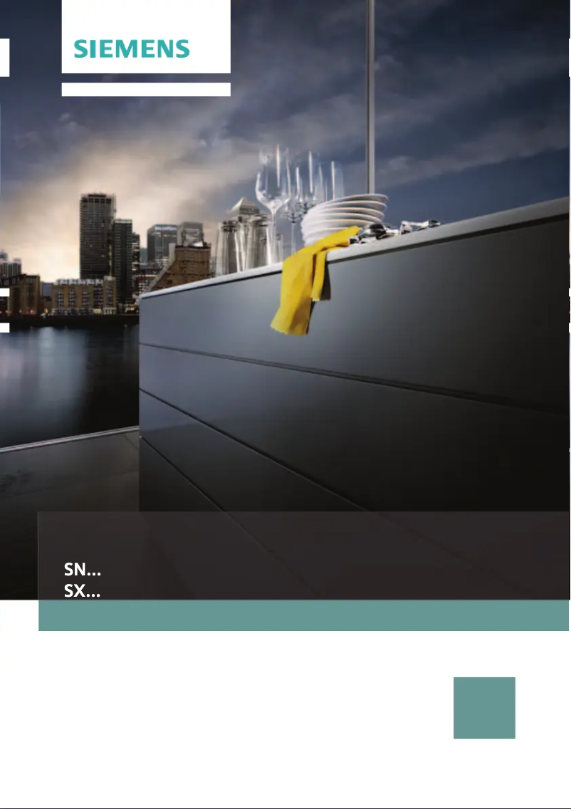 Page n°1 - Manuel utilisateur Siemens SN58R560DE