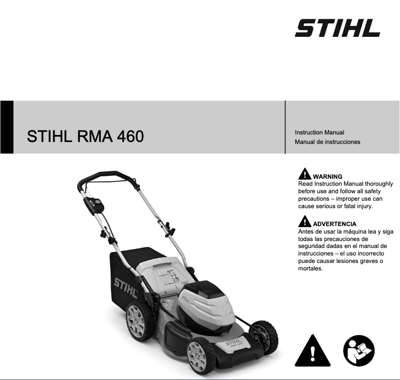 Page 1 de la notice Manuel utilisateur Stihl RMA 460