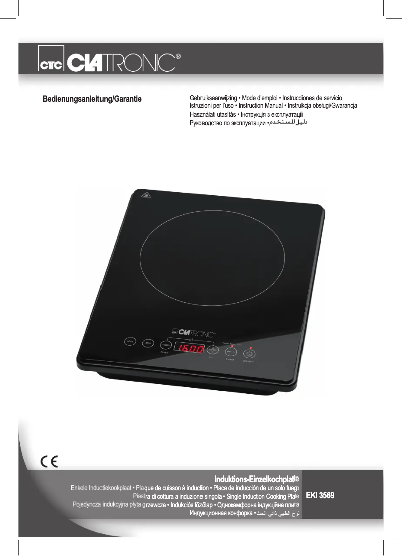 Page 1 de la notice Manuel utilisateur Clatronic EKI 3569