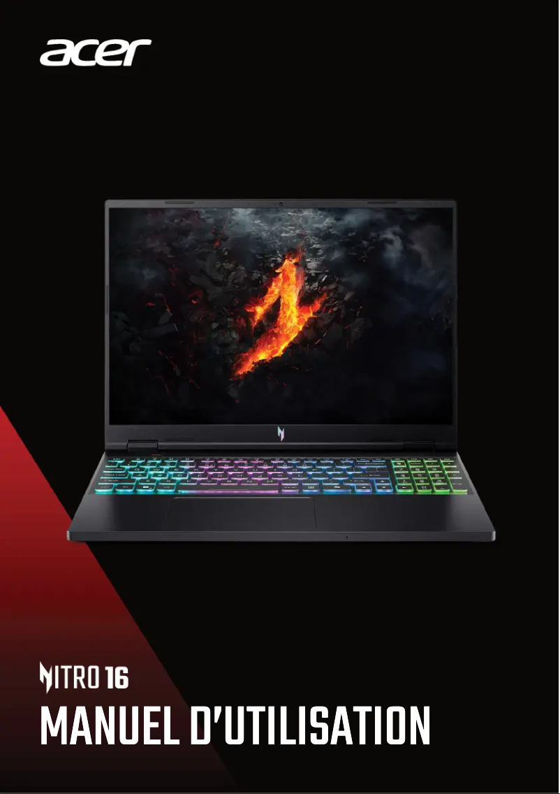 Página 1 del manual Manual de usuario Acer Nitro 16