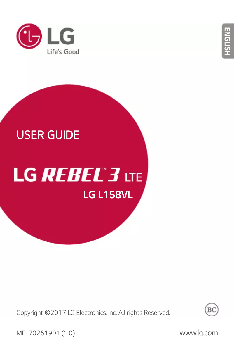 Page n°1 - Manuel utilisateur LG Rebel 3