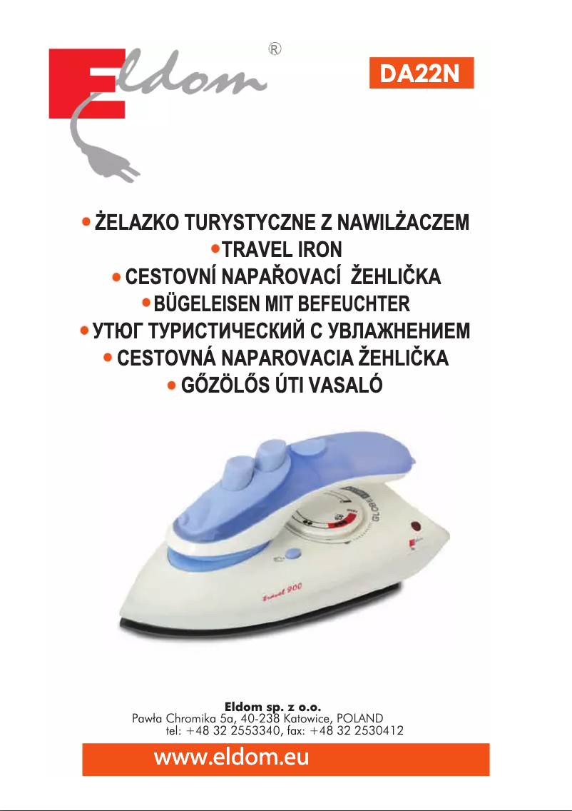 Page n°1 - Manuel utilisateur Eldom DA22N