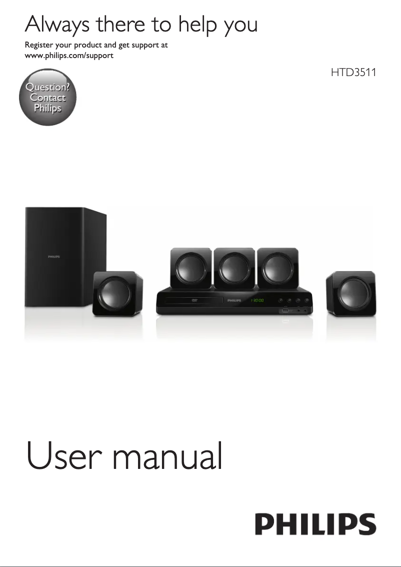 Image de la première page du manuel de l'appareil HTD3511