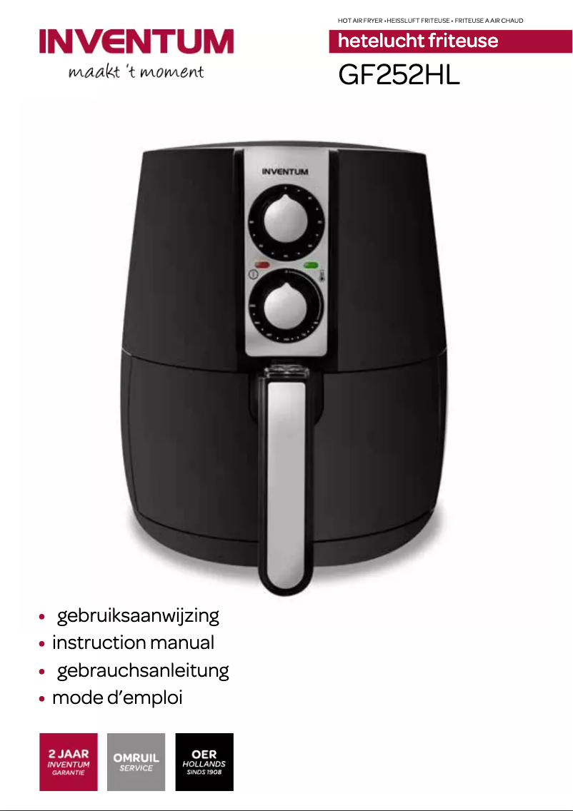 Imagen de la primera página del manual del dispositivo GF252HL