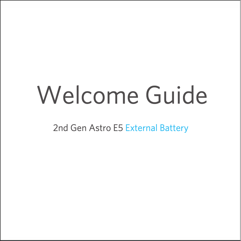 Page 1 de la notice Manuel utilisateur Anker Astro E5