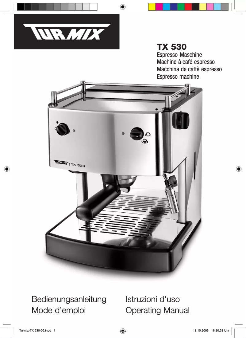 Page 1 de la notice Manuel utilisateur Turmix TX 530