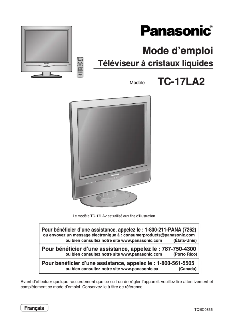 Imagen de la primera página del manual del dispositivo TC-17LA2D