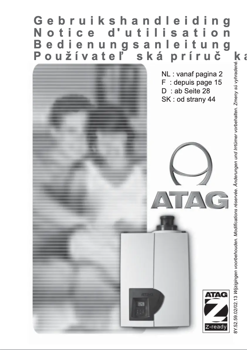 Page 1 de la notice Manuel utilisateur Atag A203C