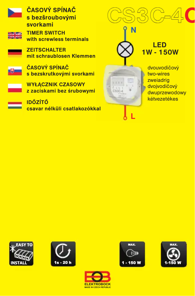 Page 1 de la notice Manuel utilisateur Elektrobock CS3C-4