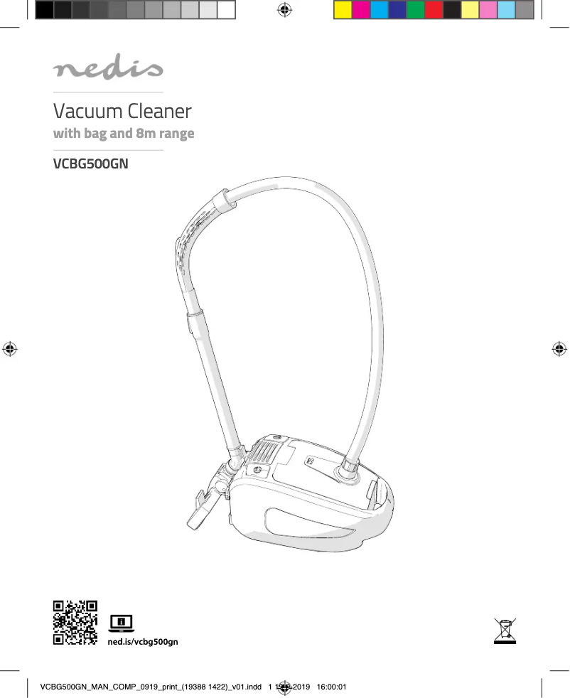 Page n°1 - Manuel utilisateur Nedis VCBG500GN