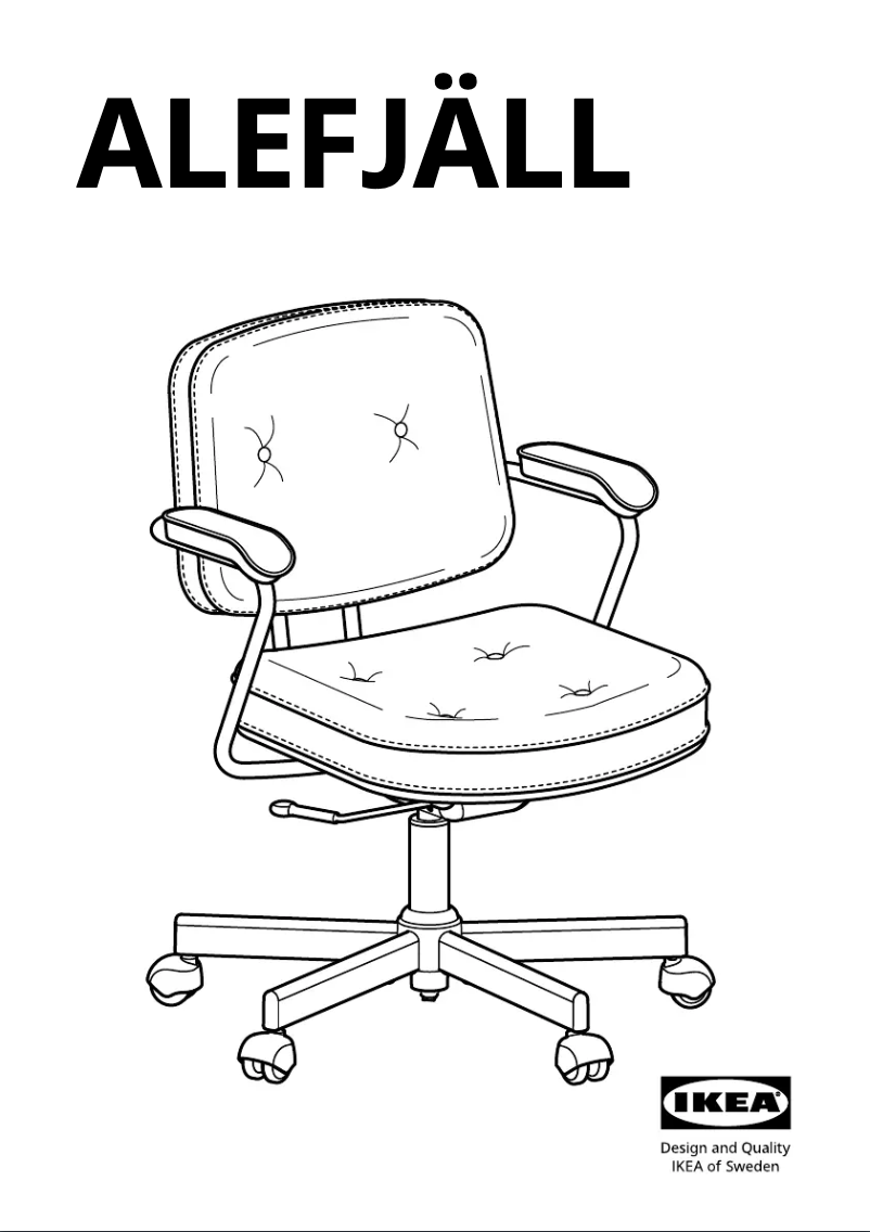 Image de la première page du manuel de l'appareil ALEFJÄLL 603.202.25