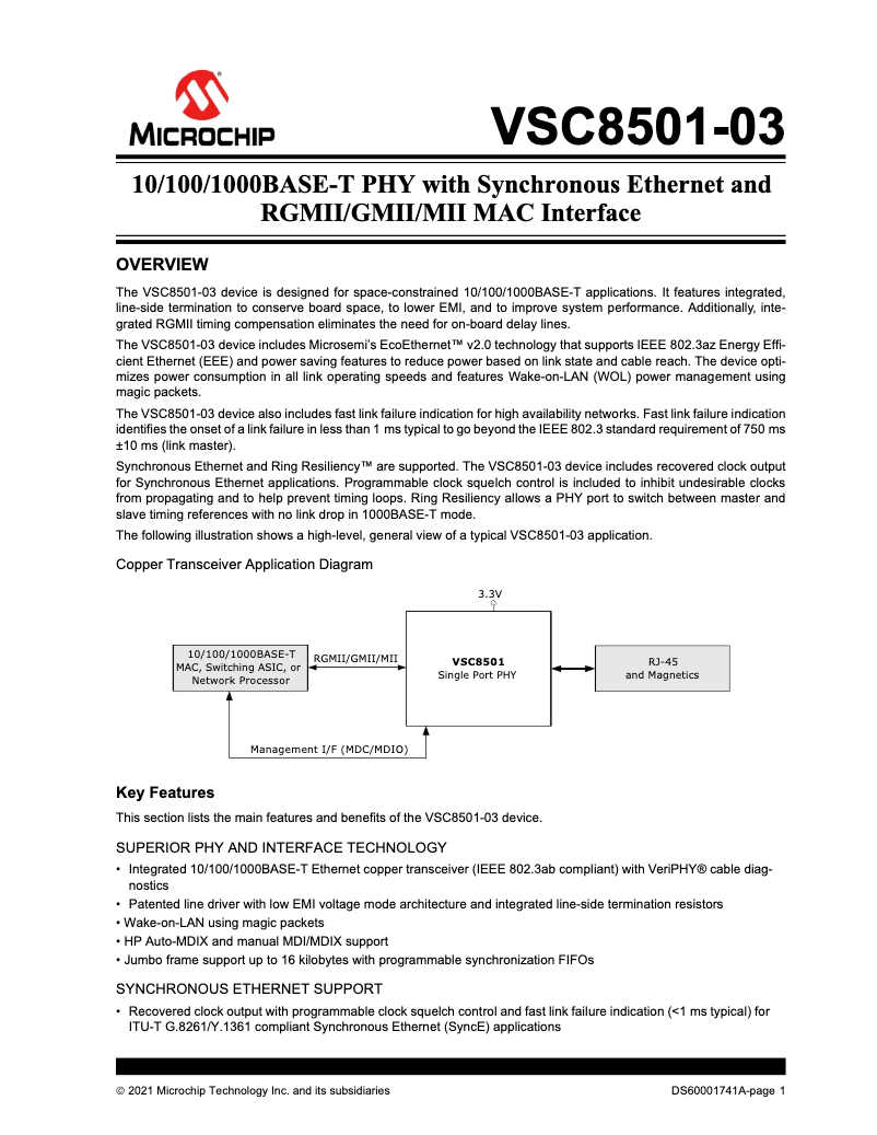 Image de la première page du manuel de l'appareil VSC8501