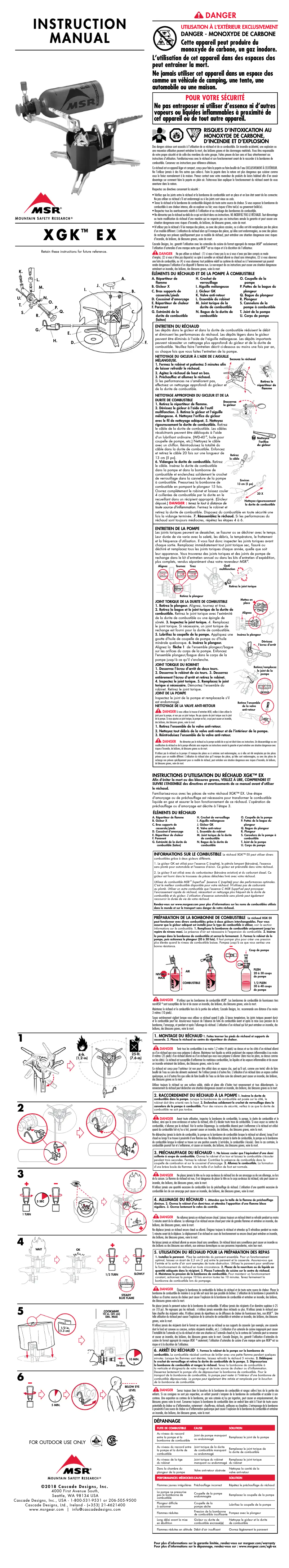 Image de la première page du manuel de l'appareil XGK-EX