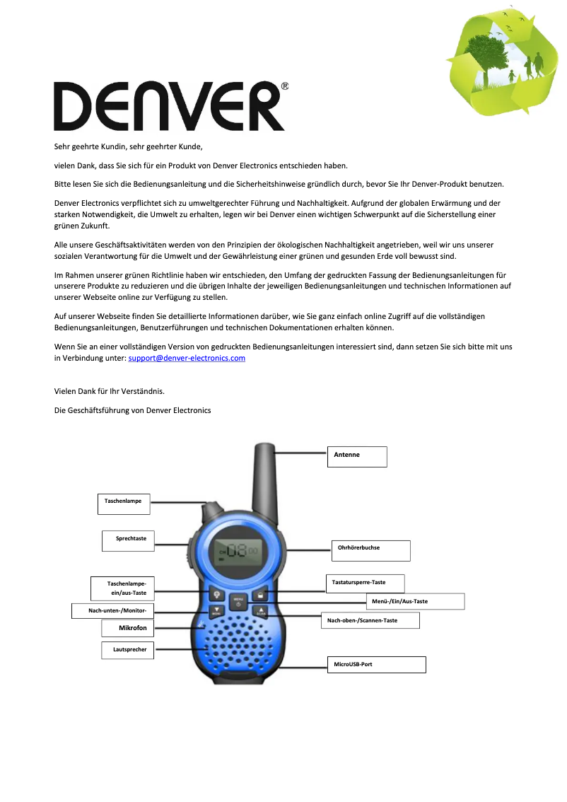 Página 1 del manual Manual de usuario Denver WTA-446