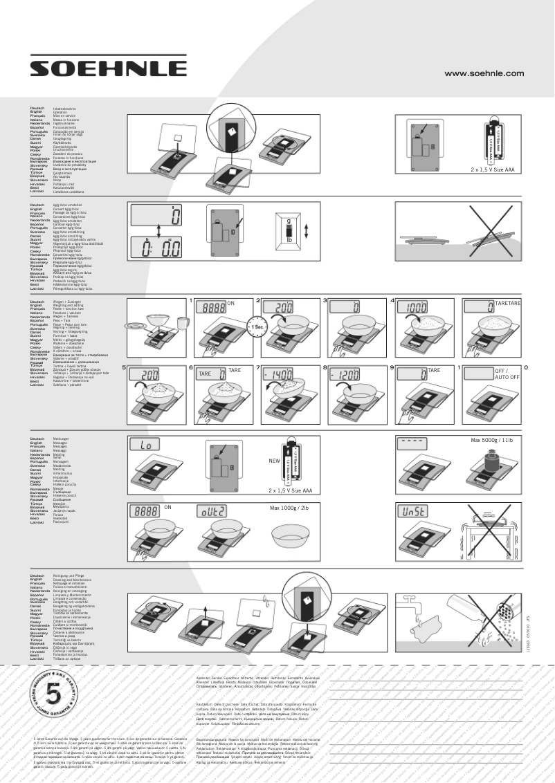 Image de la première page du manuel de l'appareil KWD Fiesta