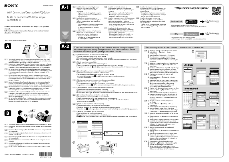 Image de la première page du manuel de l'appareil Alpha ILCA-77M2