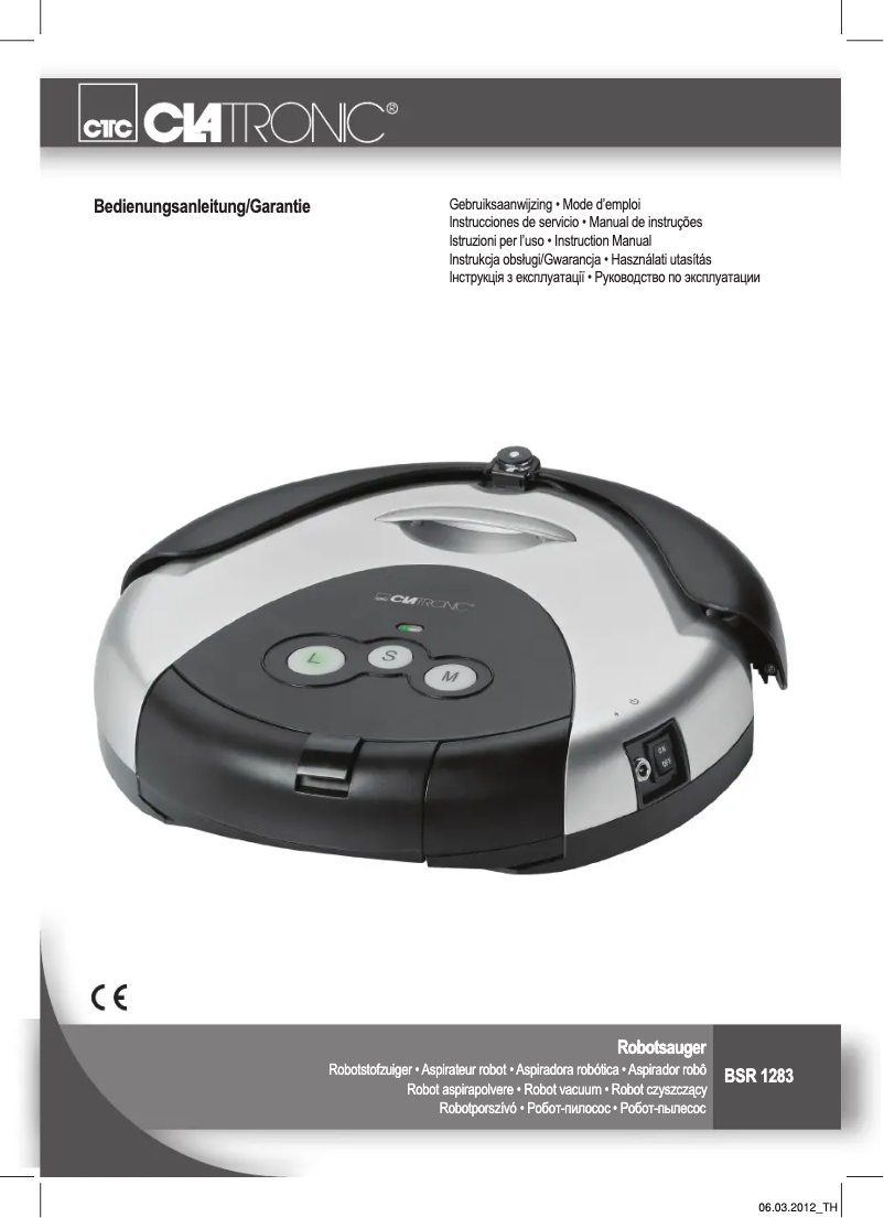 Image de la première page du manuel de l'appareil BSR 1283