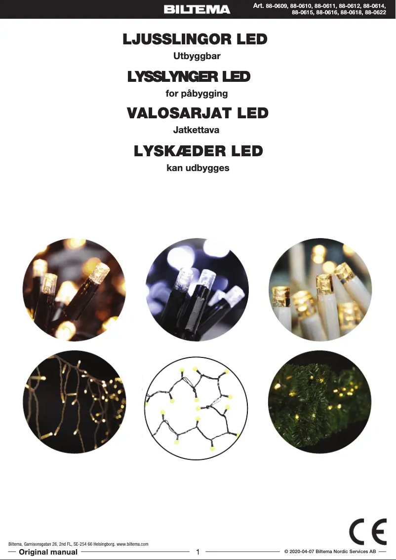 Página 1 del manual Manual de usuario Biltema 88-0609