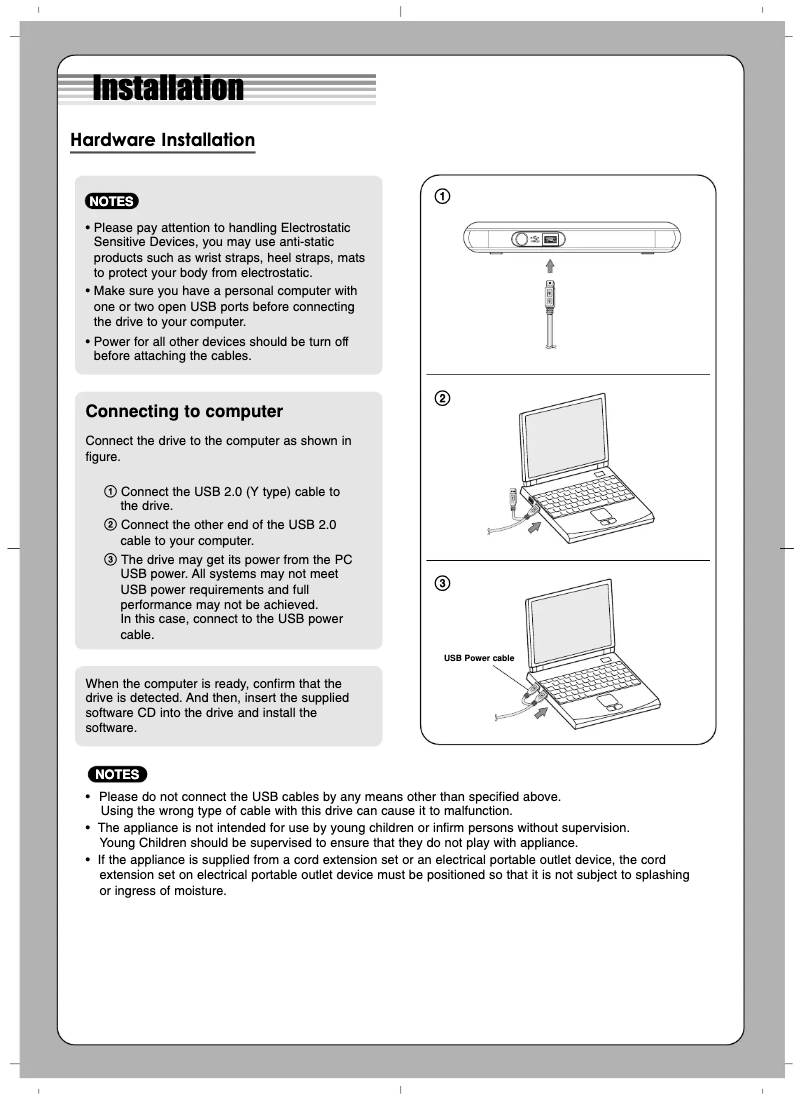 Page n°1 - Manuel utilisateur LG BP06LU11