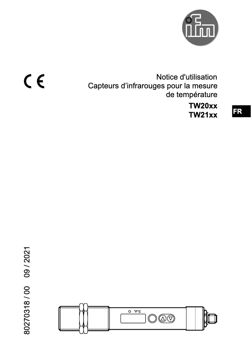 Image de la première page du manuel de l'appareil TW2001