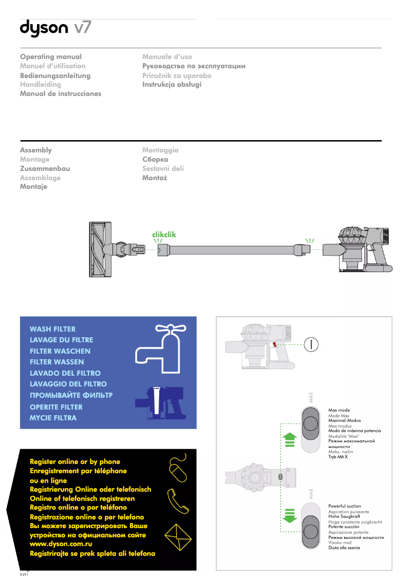Image de la première page du manuel de l'appareil V7 Trigger