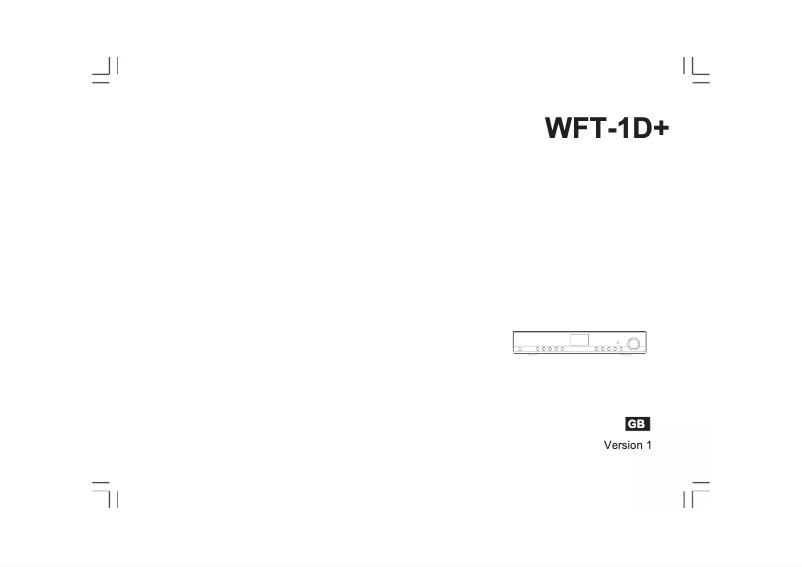 Image de la première page du manuel de l'appareil WFT-1DA+