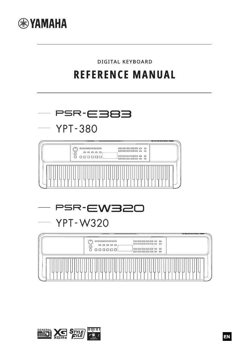 Page n°1 - Manuel utilisateur Yamaha YPT-W320
