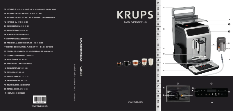 Page n°1 - Manuel utilisateur Krups Evidence Connected EA8938