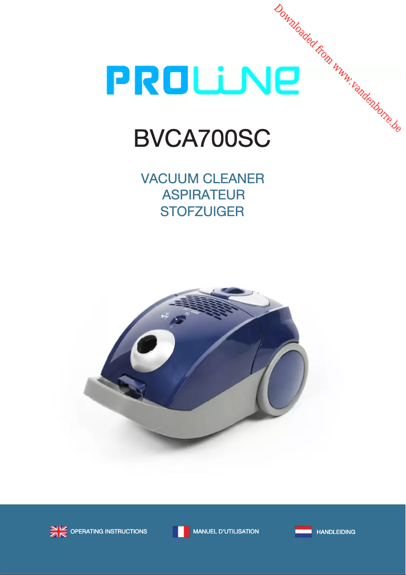 Página 1 del manual Manual de usuario Proline BVCA700SC