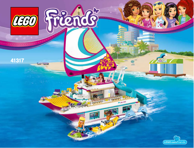 Page 1 de la notice Consignes visuelles Lego Friends 41317