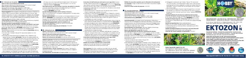 Page 1 de la notice Manuel utilisateur Hobby Ektozon N