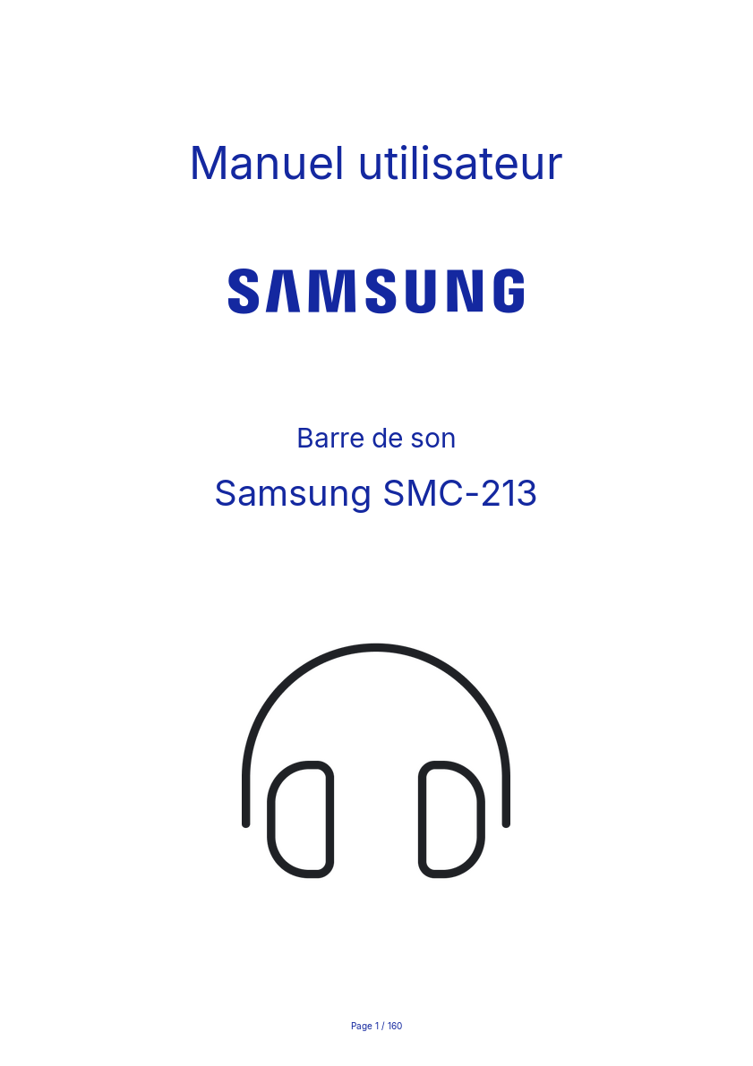 Image de la première page du manuel de l'appareil SMC-213