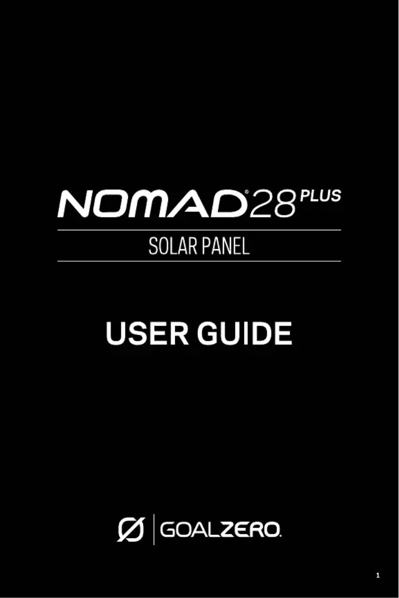 Image de la première page du manuel de l'appareil Nomad 28 Plus
