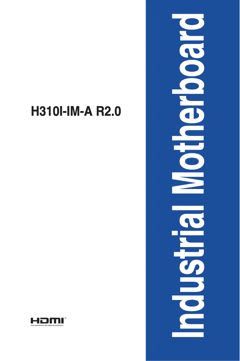 Image de la première page du manuel de l'appareil H310I-IM-A R2.0