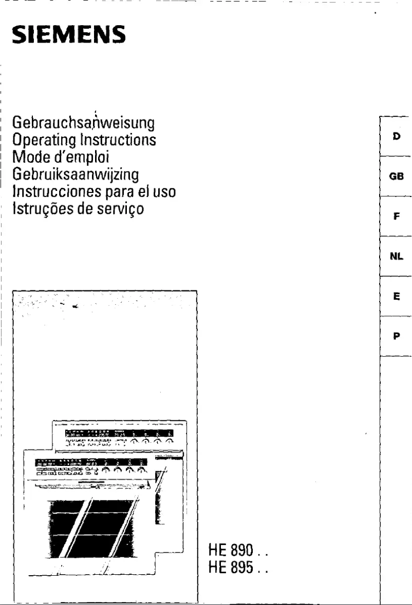 Page n°1 - Manuel utilisateur Siemens HE89050