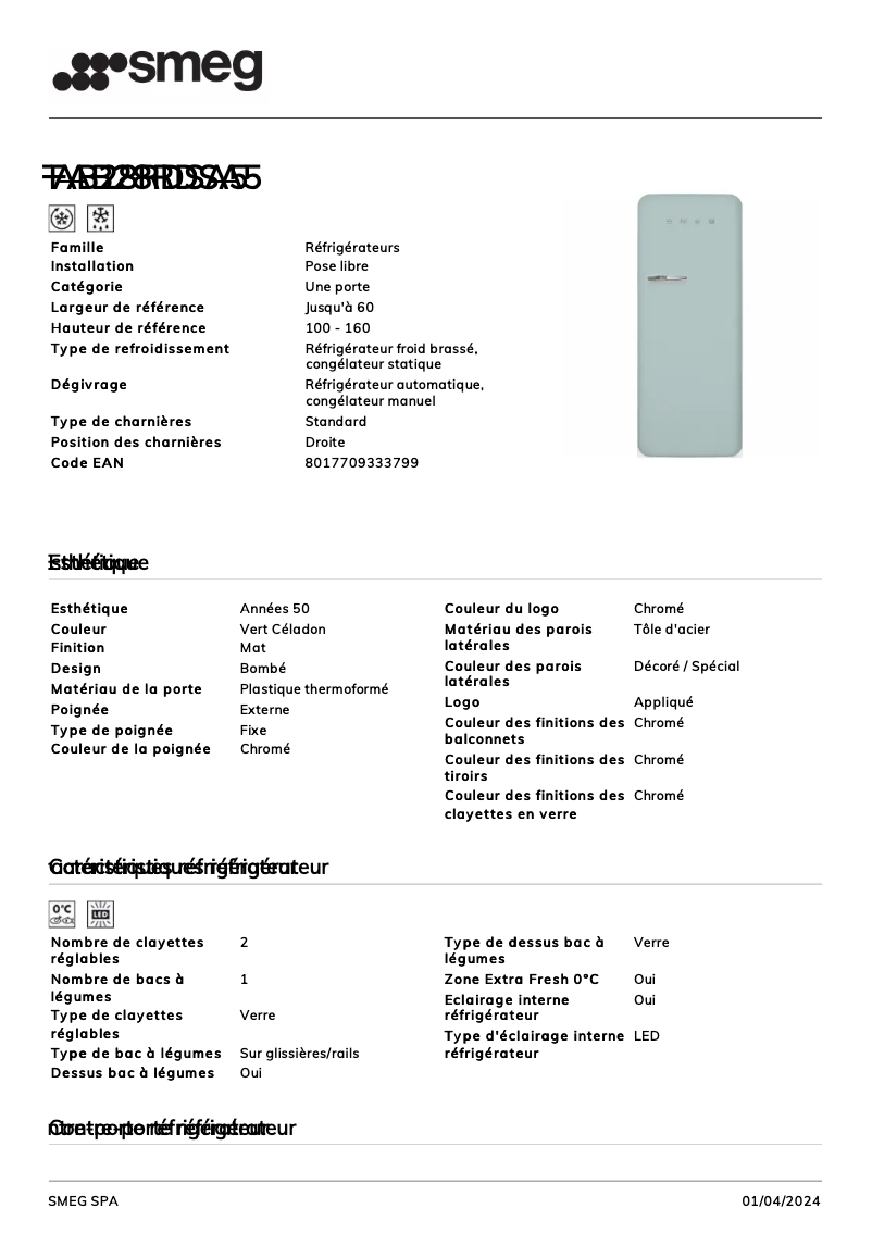 Image de la première page du manuel de l'appareil FAB28RDSA5